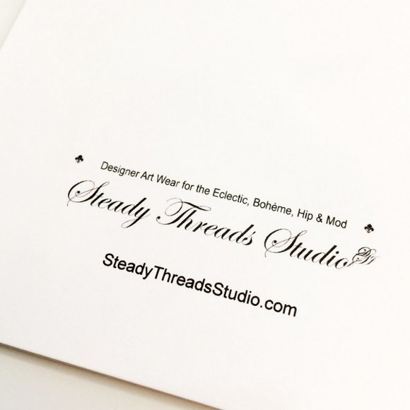 Fashion Art Note Card Blank Greeting or Invitation - Picture 6 of 6